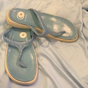 Rockport Sandler size 10 medium blue scratch from all shoes in bag together